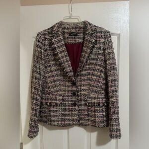 Women’s DKNY Boucle‎ Multicolored Tweed Blazer
 Lined Business Career Size. 4.